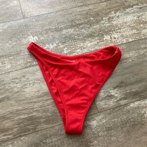 LA swim by Pacsun cherry red bikini bottoms size small